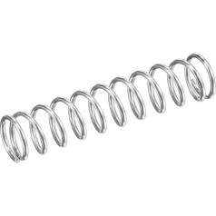 sourcing map 20pcs 304 Stainless Steel Compression Spring 9mm OD, 1mm Wire Size, 9mm Compressed Length, 40mm Free Length, 31.4N Load Capacity, Silver Tone