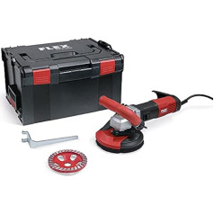 Flex Refurbishment Sander (Grinder with Sanding Disc, Extraction Hood and More) LDE 16-8 125 R, Kit TurboJet II - 504.963, Red / Black