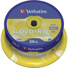 25 x DVD + RW – 4.7 GB 4x – matt silver – spindle – storage media