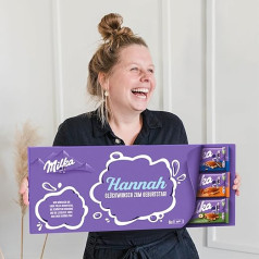 Giant Milka Chocolate Bar Personalised with Name & Message - Birthday Gift for Men & Women with Milka Chocolate Bars (6 Boards)
