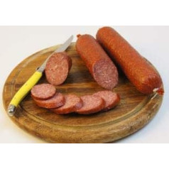 Salami Package | Butcher Salami in One Piece | 2 Salamis Whole Sausage | Smoked Mead Sausage | Available as a Pig Salami Gift (2 x House Salamis)
