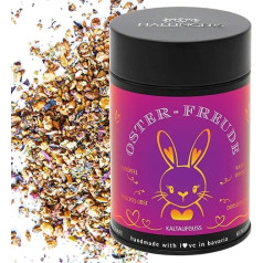 Hallingers Easter Joy - Easter Gifts for Easter Baskets for Easter, Loose Cold Brew Fruit Tea Iced Tea for Easter (Tin) - Gift in Summer & as a Perfect Barbecue Gift | Congratulations Recovery Freun