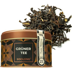 Soolong No. 23 Premium Green Tea from Malawi - Soft and Slightly Dry - Steamed Loose Tea - Sustainably Produced - Tin 100 g - Sense Malawi