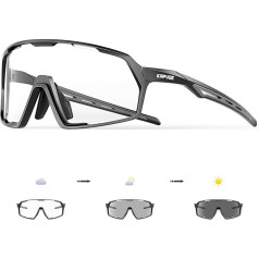 KAPVOE Photochromatic Self-Tone Cycling Glasses for Men Women Clear Sports Sunglasses TR90 Frame Road Bike Glasses Cycling MTB Cycling Glasses UV400 Protection Sports Glasses for Running Driving
