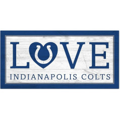 Fan Creations NFL Indianapolis Colts Unisex Indianapolis Colts Love Sign Team Colt, 6 x 12