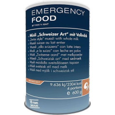 TREK'N EAT Emergency Food Muesli Swiss Style with Whole Milk, Durable Emergency Food