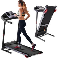 SereneLife Treadmill for Home - Walking Pad Foldable, Running Pad with LED Display, Treadmill for Home, Bluetooth App Sync, Digital Fitness, Walkpad with Incline, up to 10 km/h