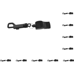 Mealoodiousmusea Emergency Whistle Diving Diving Survival Whistle with Snap Lock Black