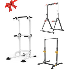 Power Tower, Multifunctional Pull-Up Station, Portable Foldable Training Device with Pull-Up Bar and Dip Station for Full Body Strength Training at Home, Maximum Load 1500 Pounds