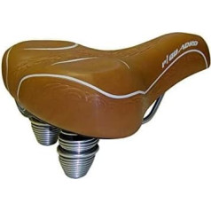 Selle Montegrappa 1700 P Quadro Italy Comfort Bicycle Saddle Light Brown