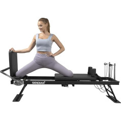 SENDIAN Foldable Pilates Equipment for Home Training, Balanced Body Pilates Reformer Machine for Home and Gym with Springs, Pilates Exercise Equipment with Springboard