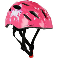 Nils Extreme Bicycle Helmet 44-48 cm for Children - Safe Helmet for Girls and Boys - Skater Helmet with Size Adjustment - Children's Helmet for Bicycle Skateboard and Scooter - Pink - MTW01 LED - XS