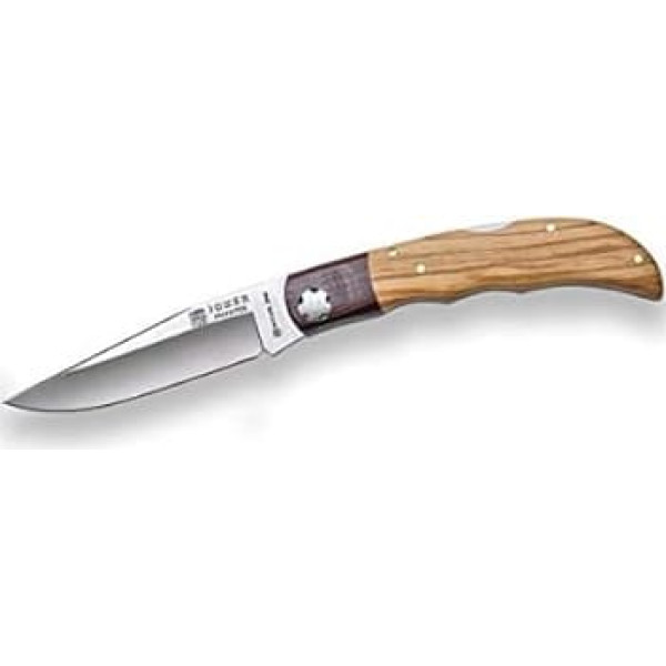 Joker Sport Pointer NO119 Pocket Knife with Olive Wood Handle, Rosewood Ferrule and Blade 9.5 cm MOVA, Fishing Tackle, Hunting, Camping and Hiking