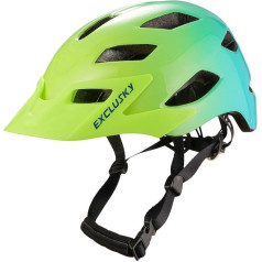 Exclusky Bicycle Helmet for Men, Motorcycle Helmet for Adults with USB Light, Men's Bicycle Helmet, Cycling Helmet, Mountain and Road Bike Helmets for Men and Women (56-61 cm)