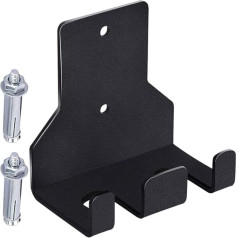 Gatuida Double Barbell Storage Stand Saves Space Wall Barbell Stand with Screws Suitable for Gym Retailers Home Fitness