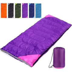 Camping Sleeping Bag for Adults Boys and Girls Cold Warm Weather Summer Spring Autumn Lightweight Waterproof Compact Bag for Camping Gear Travel and Outdoor