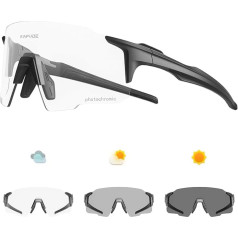 KAPVOE Photochromic Cycling Glasses MTB Glasses Men Women Clear Sports Glasses