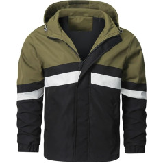 SRZYMJ Windbreaker Men's Transition Jacket Men's Waterproof Henley Shirt Men's Rain Jacket Bicycle Hiking Shirt Men's Transition Jacket Men's Waterproof Bicycle Rain Protection Clothing