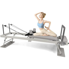 LINTRY Foldable Pilates Reformer Machine for Home, Reformer Pilates Machine Foldable, Pilates Reformer Machine for Home, Reformer Pilates Machine