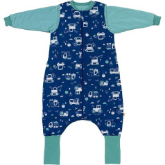 All Year Round Sleeping Bag with Feet in 3.5 Tog with Removable Sleeves, in Various Designs for Boys and Girls