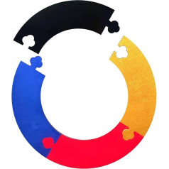 Generisch Dartboard Surround, Dart Board Surround Ring Eva Jigsaw Ring Design, Universal Dartboard Wall Protection Board, Dart Board Wall Protector Ring Splicing for Dart Lovers