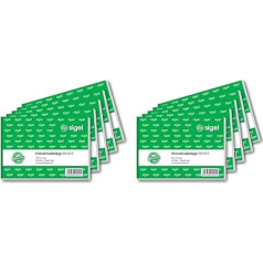 Sigel EB615 Einnahme Receipt A6 Horizontal 50 Pages Each Pack of 10