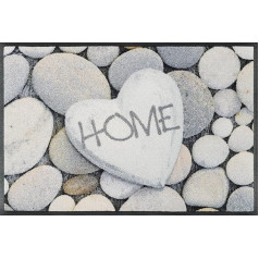 wash+dry Door Mat, Top: 100% Polyamide, Grey, 50 x 75
