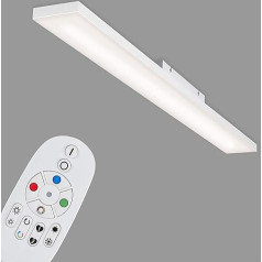 BRILONER Leuchten 7349-316 LED Panel Ceiling Light Dimmable Frameless Colour Temperature Control RGB with Remote Control 24 Watt 2900 Lumen White 1195 x 100 x 57 mm (L x W x H)