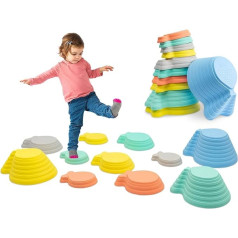 Arkyomi Balancing Stones for Children, Stacking Stones, River Stones Balance, Balance Stones Large, Stepping Stones Kids, Hilltop River Stones Set, River Stones