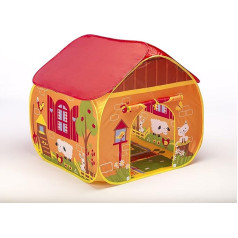 Childrens Pop Up-Spielzelt Entworfen wie EIN Farmyard mit einem einzigartigen gedruckten Spielboden: Jungen/Mädchen-Spielzeug-Spiel-Zelt/Spielhaus/Höhle/großes Traktor-Spielzeug