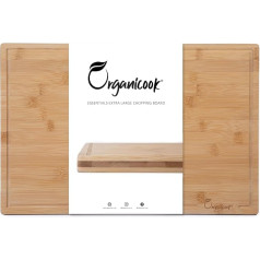 Organicook Extra Large Wooden Chopping Boards - Bamboo Chopping Boards for Kitchens - Butcher Block - Wooden Chopping Board - Chopping Board Wood
