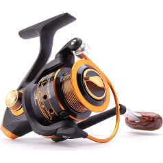 Fishing Reel Spinning Fishing Reel 12BB + 1 Bearing Balls 500-9000 Series Metal Spinning Reel Boat Rock Fishing for Rivers, Lakes, Oceans, Reservoirs