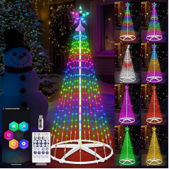 HELESIN Christmas Tree String Lights, USB Christmas Lights, 1.5 m, 166 LED Colour