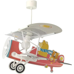 Dalber Lamp Children's Room, Children's Lamp, Pendant Light, Ceiling Light, Children's Ceiling Light, Children's Room, Aeroplane Carry, Teddy Animals, Ceiling Lamp Children's Room, 54572, E27 15 W LED