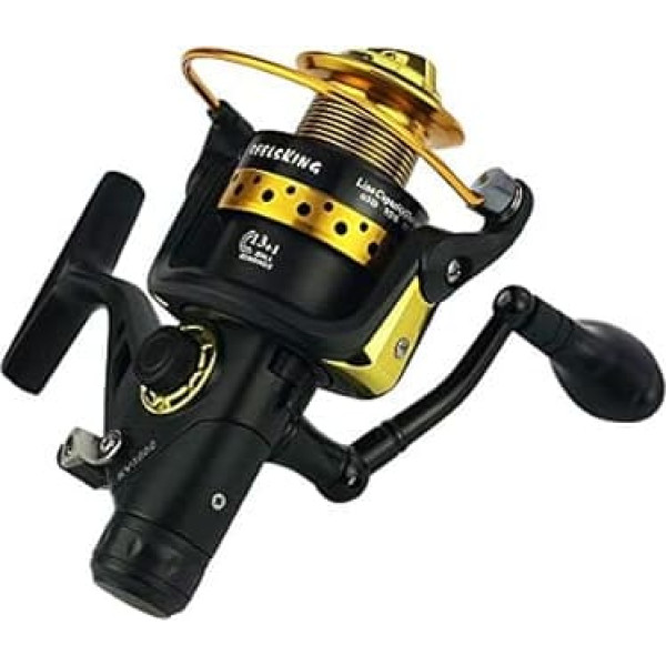 Fishing Tackle Throwing Round Carp Fishing Reel Bearing 13 + 1BB Double Unloading Metal Head Front and Rear Brake Reel Fishing Sea Fishing Wheel Fishing Tackle Saltwater (Size: 3000)