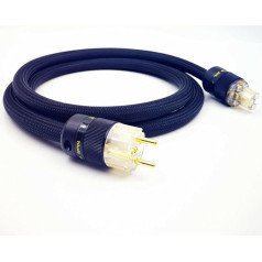 WAudio 10AWG Audio Power Cable - EU Standard HiFi Power Cable with Schuko Plug and IEC Plug Black (1M)