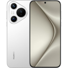 HUAWEI Pura 70 Smartphone, 12 GB + 256 GB, Flat Edge Display, Ultra Speed Snapshot, Super Robust Kunlun Glass, 66 W Supercharge, 4900 mAh Battery, White