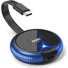 5.8G USB C Wireless Transmitter 165FT/50M USB-C Transmitter HDMI Wireless Transmitter HDMI Wireless for Laptop, iPhone 15, TV Box, Camera to Monitor, Projector, TV (TX needs to be used with the RX)