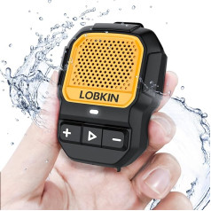 LOBKIN Portable Bluetooth Speaker BT5.4, Portable Wireless Speaker with Magnetic Clip On Mini Design Built-in Microphone IP67 Waterproof Hands-Free Function for Work Sports