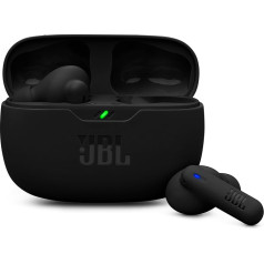 JBL Wave Beam 2 Wireless Bluetooth In-Ear Headphones with Noise Cancelling, 40 Hours Playtime, JBL Pure Bass Sound, Smart Ambient Technology and Multipoint Connection, Black