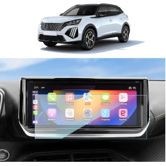 SKTU Screen Protector Compatible with Peugeot 208 e-208/2008 e-2008 2023 2024 Navigation Screen Protector Made of Tempered Glass 10 Inch