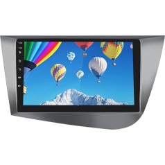 Fuluku 8 Core 4+64G Android 13 Car Radio for Seat Leon 2005-2012 (LHD) with Wireless Carpaly & Android Car & MirrorLink, 9 Inch IPS Screen Car Radio with Bluetooth 5.0/GPS/Reversing Camera/FM/WiFi/SWC