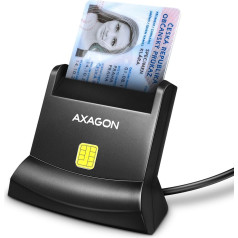 Axagon Cre-sm4n ID karšu lasītājs usb, 1,3 m kabelis