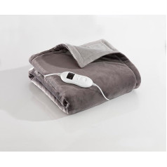 Daewoo Dreamz Heated Throw Blanket, 10-Hour Timer, 9 Heat Settings, Machine Washable, Removable Controller, Soft Flannel Fleece, Full Adjustability and Comfort in a Luxurious