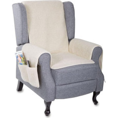 Armchair Cover made from Comforting Natural Sheep Fleece
