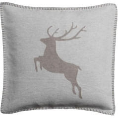 David Fussenegger 8709 Cushion Cover Sylt Deer 50 x 50 cm 50 x 50 cm light gray