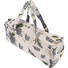 1 Piece Knitting Bag, Yarn Storage Bag, Exquisite Practical Storage Bag, Knitting Needle Sewing Tool, Knitting Needle Storage (Purple Flower)