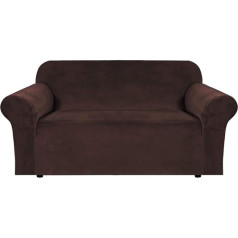 BellaHills Velvet Sofa Slipcover, Thick Plush Furniture Cover, Deluxe Lounge Chair Cover, Stretch Sofa Cover, Protector for Recliners