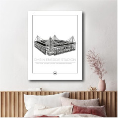 Sverigemotiv.se Stadium Posters Cologne Rhine Energy Stadium 50 x 70 cm