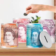 LMS Sterling Bank Note Box Pack of 2 Money Box Money Box Birthday Money Holiday Christmas Find 2 x Medium 10 & 50